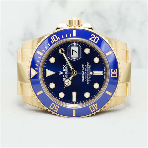 rolex submariner blu oro dettagli|rolex submariner stampata.